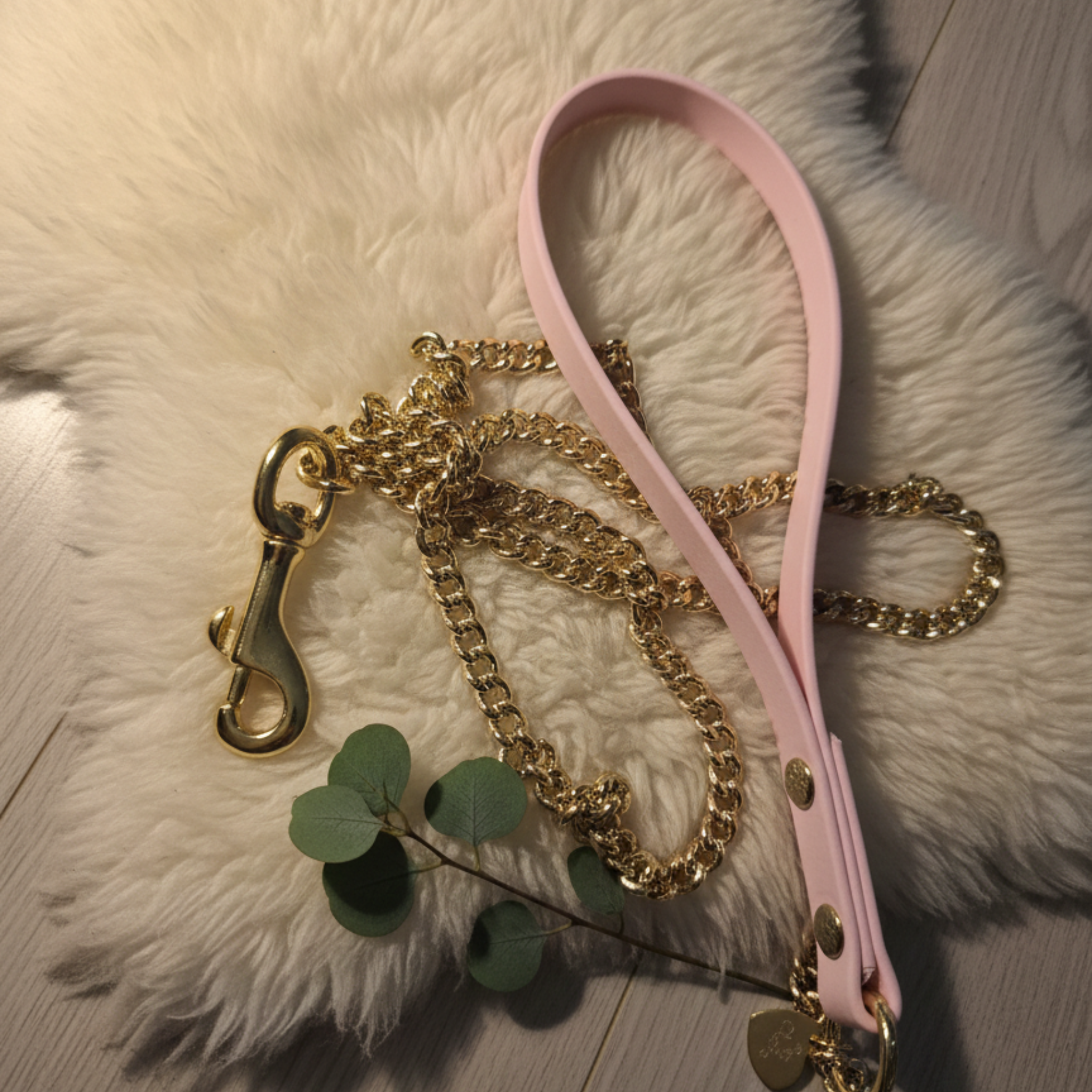Guinzaglio in Acciaio e Biothane Chain Lead per Cani